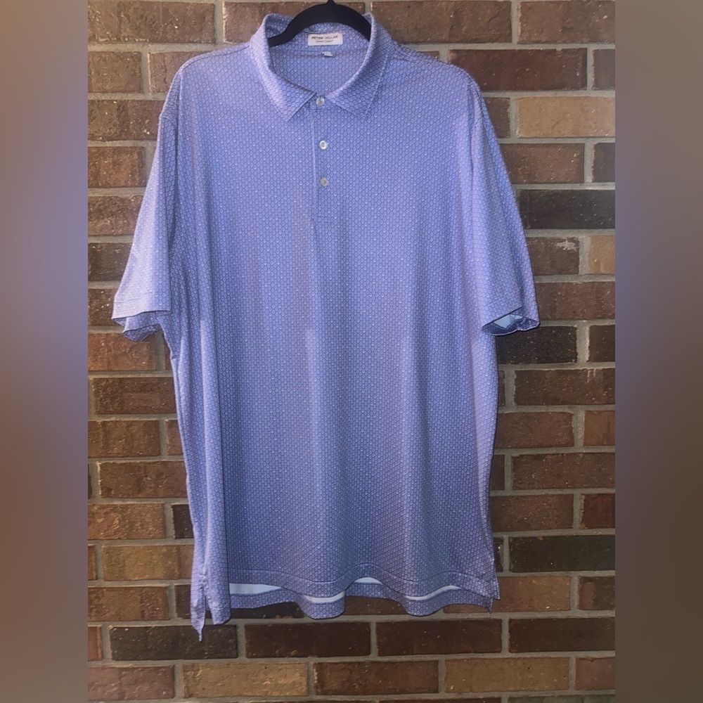 Peter Millar Summer Comfort Men's Golf Polo Martini Glasses Men's Size XL